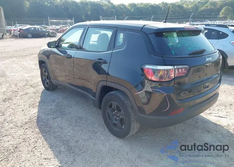 2018 Jeep Compass Sport Fwd from USA, damaged, VIN 3C4NJCAB2JT124523